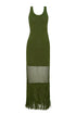 PQ Swim Olive Claudia Fringe Dress